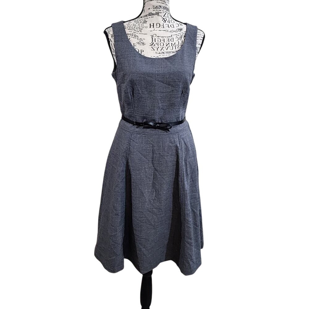 H and M 40s 50s vibes Academia Grey fit n flare dress size 6